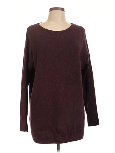 Pre-owned Purejill Pullover Sweater In Burgundy