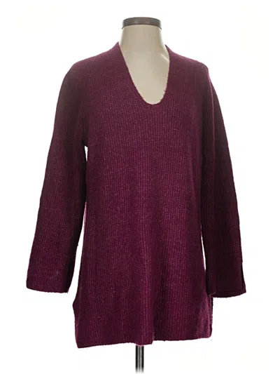 Pre-owned Purejill Pullover Sweater In Purple