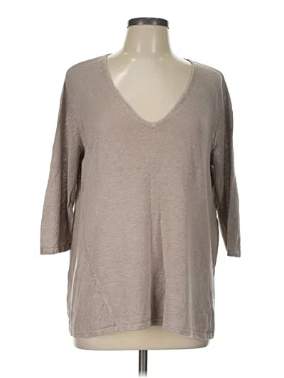 Pre-owned Purejill Pullover Sweater In Tan