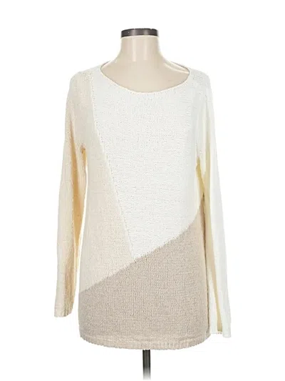 Pre-owned Purejill Pullover Sweater In White