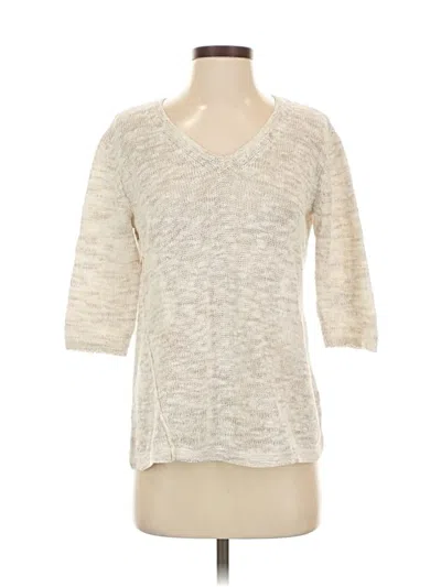 Pre-owned Purejill Pullover Sweater In White