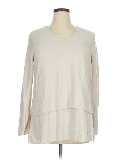 Pre-owned Purejill Pullover Sweater In White