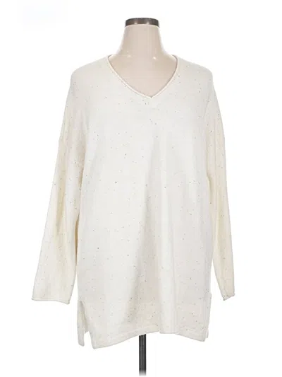 Pre-owned Purejill Pullover Sweater In White