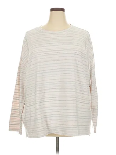 Pre-owned Purejill Pullover Sweater In White