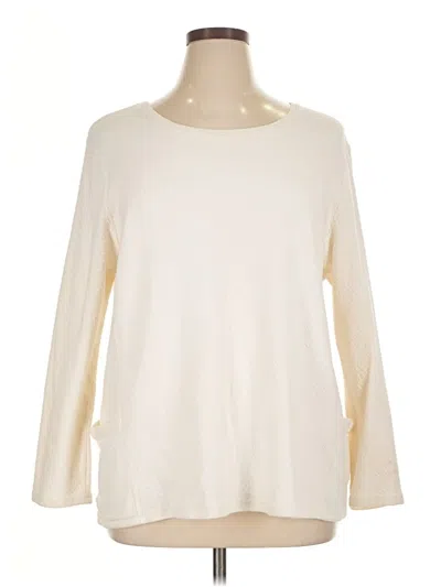 Pre-owned Purejill Pullover Sweater In White
