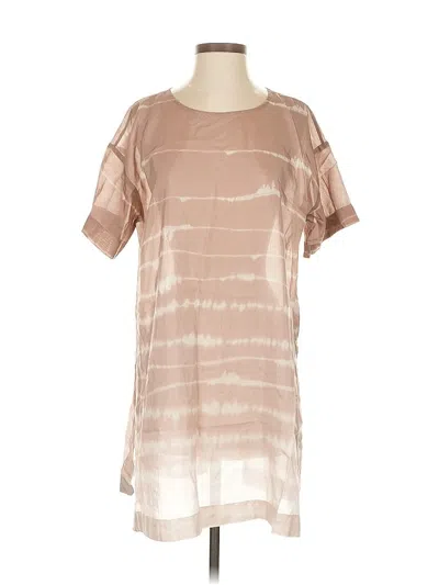 Pre-owned Purejill Short Sleeve T-shirt In Brown