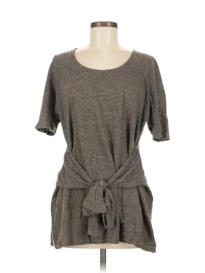 Pre-owned Purejill Short Sleeve T-shirt In Gray