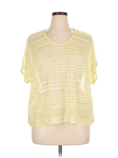 Pre-owned Purejill Short Sleeve T-shirt In Yellow