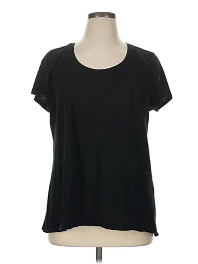 Pre-owned Purejill Short Sleeve T-shirt In Black
