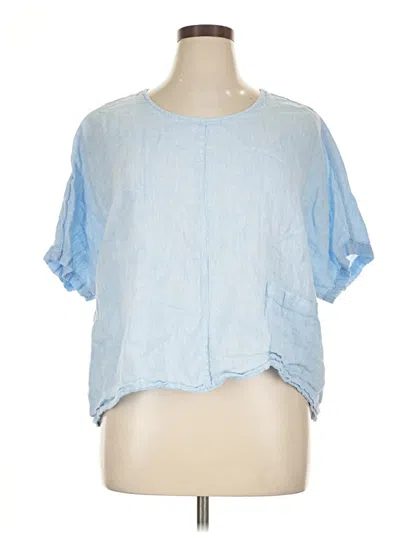 Pre-owned Purejill Short Sleeve T-shirt In Blue
