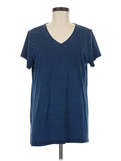 Pre-owned Purejill Short Sleeve T-shirt In Blue