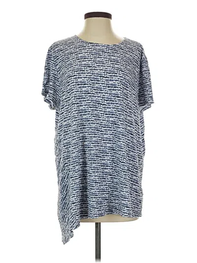 Pre-owned Purejill Short Sleeve T-shirt In Blue