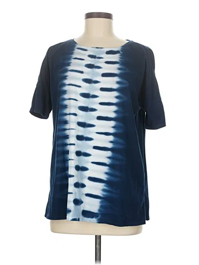 Pre-owned Purejill Short Sleeve T-shirt In Blue