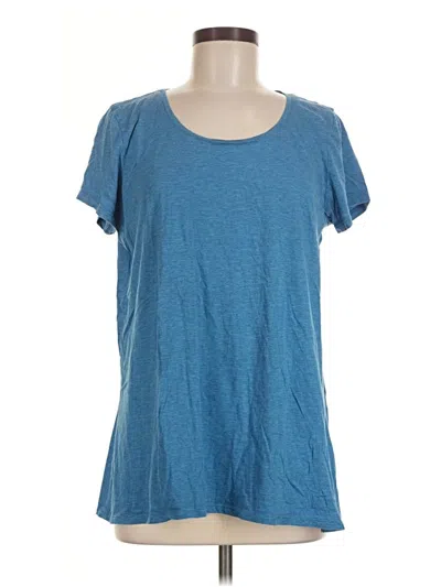 Pre-owned Purejill Short Sleeve T-shirt In Blue