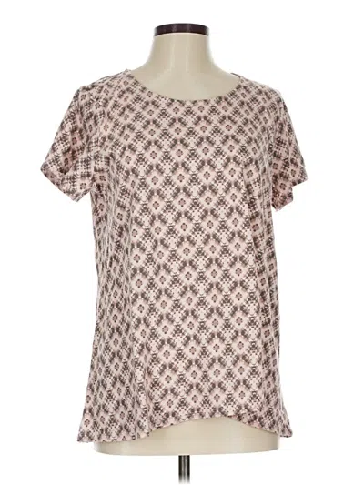 Pre-owned Purejill Short Sleeve T-shirt In Brown