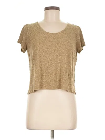 Pre-owned Purejill Short Sleeve T-shirt In Brown