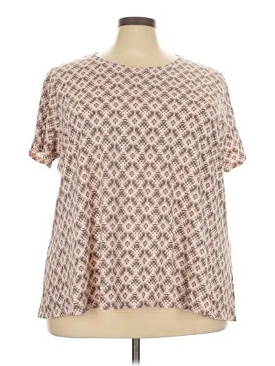 Pre-owned Purejill Short Sleeve T-shirt In Brown