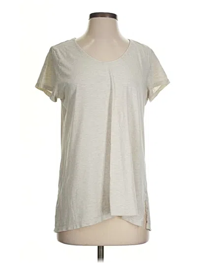 Pre-owned Purejill Short Sleeve T-shirt In Ivory