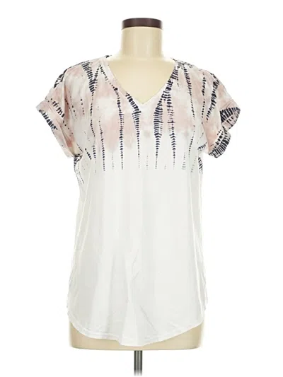 Pre-owned Purejill Short Sleeve T-shirt In White