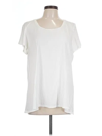 Pre-owned Purejill Short Sleeve T-shirt In White