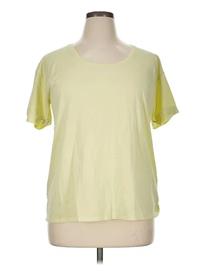 Pre-owned Purejill Short Sleeve T-shirt In Yellow