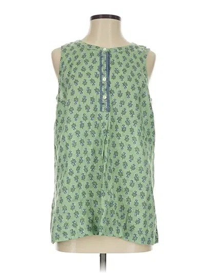 Pre-owned Purejill Sleeveless Blouse In Green