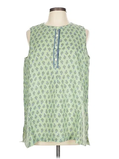 Pre-owned Purejill Sleeveless Blouse In Green