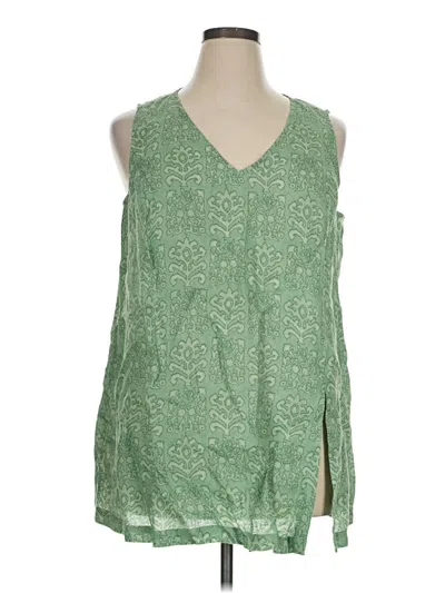 Pre-owned Purejill Sleeveless Blouse In Green