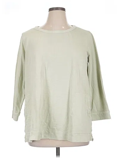 Pre-owned Purejill Sweatshirt In Green