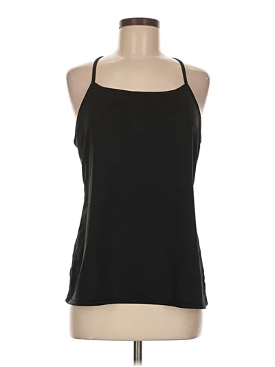 Pre-owned Purejill Tank Top Black Halter Neckline Tops