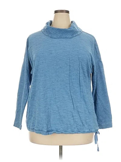 Pre-owned Purejill Turtleneck Sweater In Blue