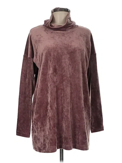 Pre-owned Purejill Turtleneck Sweater In Burgundy