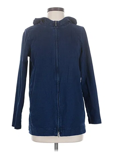 Pre-owned Purejill Zip Up Hoodie In Blue