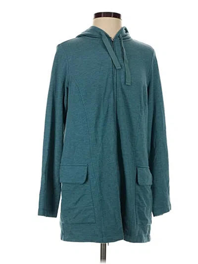 Pre-owned Purejill Zip Up Hoodie In Teal