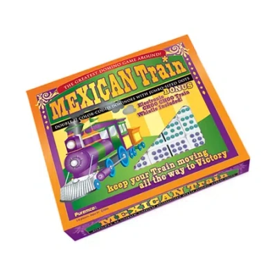 Puremco Mexican Train Double 12 Color Dot Dominoes In Multi