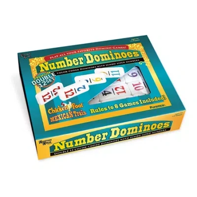 Puremco Number Dominoes - Premium Double 12 Set Dominoes In Multi