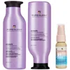 Pureology Hydrate Shampoo 266ml, Conditioner 266ml And Color Fanatic Spray Travel Size 30ml For Dry Hair Bundl