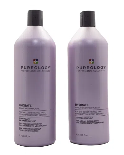 Pureology Hydrate Shampoo & Conditioner Duo In Transparent