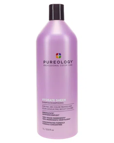 Pureology Hydrate Sheer Shampoo 33.8oz In Transparent