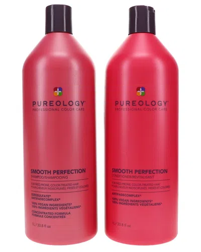 Pureology Smooth Perfection Shampoo 33.8oz & Smooth Perfection Condition 33.8oz Combo Pack In White