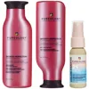 Pureology Smooth Perfection Shampoo And Conditioner With Color Fanatic Bundle For Frizz Prone Colour Treated H