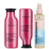 Pureology Smooth Perfection Shampoo, Conditioner And Color Fanatic Spray For Frizz Prone Hair