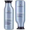 Pureology Strength Cure Blonde Shampoo And Conditioner Strengthening Bundle For Damaged, Blonde Hair With Vega