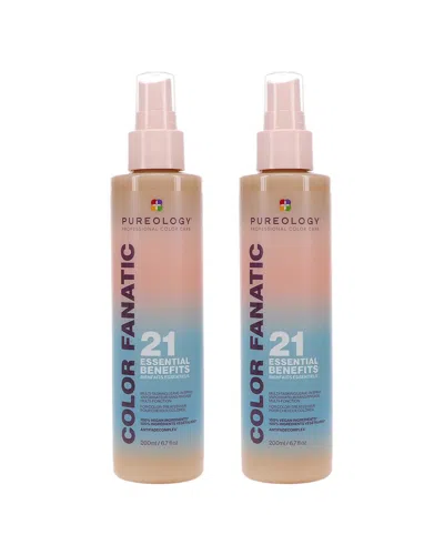 Pureology Unisex 13.4oz Color Fanatic Leave-in Spray 2 Pack In Brown