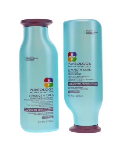 Pureology Unisex 18oz Strength Cure Shampoo Conditioner Combo Pack In Blue