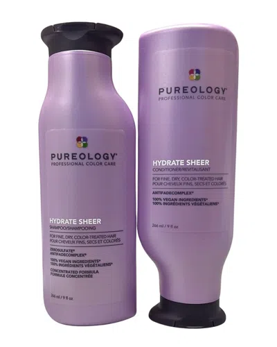 Pureology Unisex 9oz Hydrate Sheer Shampoo & Conditioner Duo In Purple