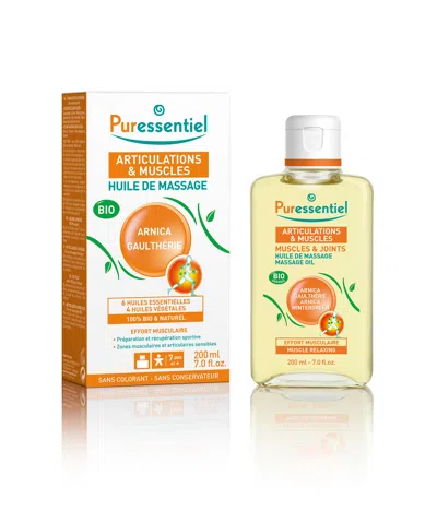 Puressentiel Muscle Relaxing Organic Massage Oil - Arnica And Wintergreen By  For Unisex - 3.5 oz Oil In White