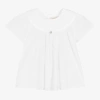 PURETÉ DU... BÉBÉ PURETÉ DU. BÉBÉ GIRLS WHITE COTTON BLOUSE