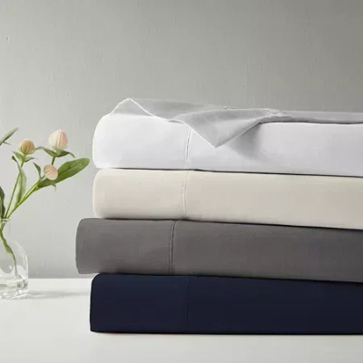 Purity Home Organic 100% Cotton Eco-friendly & Breathable Sheet Set & Pillowcases In Gray