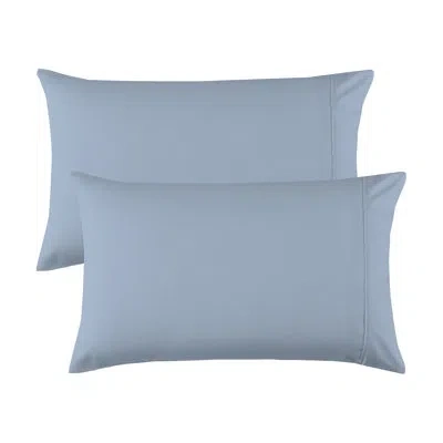 Purity Home Sustainable Organic 100% Cotton Breathable & Lightweight Deep Pocket Pillowcases In Light Blue